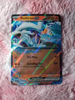 2025 Pokemon TCG Reshiram ex 030/159 Journey Together Stamped Promo Card - Image 1