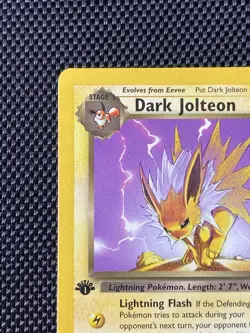 Pokemon Card - Dark Jolteon 38/82 1st Edition Team Rocket Uncommon LP/NM - Image 2