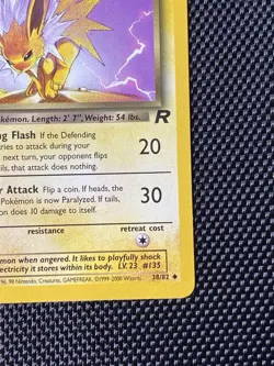 Pokemon Card - Dark Jolteon 38/82 1st Edition Team Rocket Uncommon LP/NM - Image 4