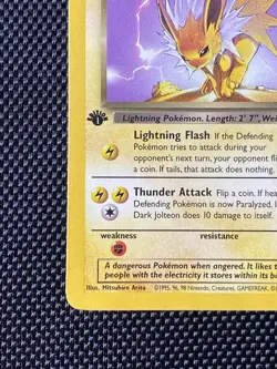 Pokemon Card - Dark Jolteon 38/82 1st Edition Team Rocket Uncommon LP/NM - Image 5