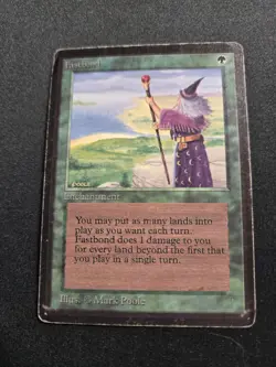 HP Fastbond, English Beta MTG Magic See Photos - Image 1