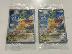 2x Pikachu SVP 027 Holo Black Star Promo Pokemon Card Scarlet & Violet Sealed - Image 2