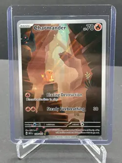 Pokemon Charmander 168/165 Scarlet & Violet 151 Illustration Rare NM PACK FRESH - Image 1