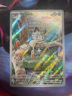 Pokemon TCG - Meowth #106 Phantasmal Flames 🔥SECRET ILLUSTRATION RARE🔥 - Image 1