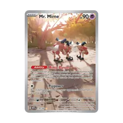 Pokemon SV: Scarlet and Violet 151 Mr. Mime - 179/165 (IR) #179/165 (Holo) NM - Image 1