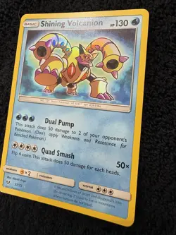 Pokemon Shining Volcanion Shiny Holo Rare Shining Legends Basic HP130 27/73 - Image 2