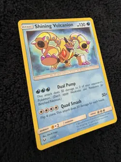 Pokemon Shining Volcanion Shiny Holo Rare Shining Legends Basic HP130 27/73 - Image 3
