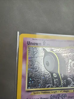 Unown [A] ⭐ 14/75 Holo Rare Neo Discovery 2001 Pokemon LP 💫 SWIRL 💫 Vintage - Image 3