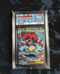 Pokemon Mega Feraligatr EX Special Illustration Rare 274/217 ACE Grade 10 - Image 1