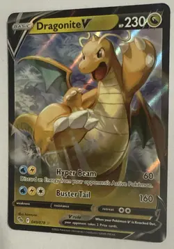 Pokemon TCG Dragonite V 049/078 Pokemon GO Holo Ultra Rare Near Mint/ Mint - Image 3
