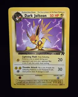 Pokemon TCG - DARK JOLTEON - 38/82 - UNLIMITED - TEAM ROCKET 2000 - WOTC - LP/NM - Image 1
