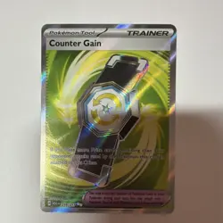 Pokemon Counter Gain Trainer Hyper Rare Holo 249/191 SV08: Surging Sparks - Image 1