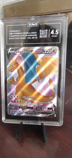 Pokemon TCG Charizard V SWSH050 TAG 4.5 - Image 1