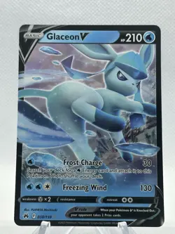 Glaceon V 38/159 Crown Zenith Holo Ultra Rare Pokemon TCG NM 0914 #164 - Image 1