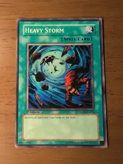 Yugioh Heavy Storm SD10-EN026 Common 1st Edition Played - Image 1
