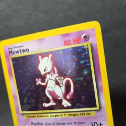 Pokemon TCG Base Set Mewtwo 10/102 Holo Rare 1999 Wizards Psychic Basic HP 60 - Image 3