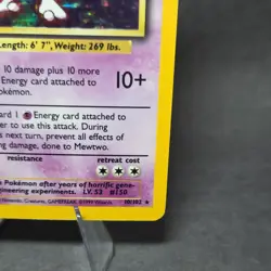 Pokemon TCG Base Set Mewtwo 10/102 Holo Rare 1999 Wizards Psychic Basic HP 60 - Image 4