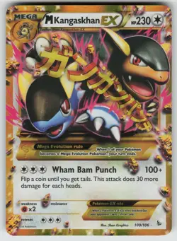 M Kangaskhan EX (109 Secret Rare) Secret Rare XY - Flashfire 109/106 Pokemon - Image 1