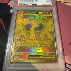 2025 POKEMON PFL EN-PHANTASMAL FLAMES MEGA HYPER RARE MEGA CHARIZARD X EX PSA 9 - Image 2