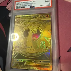 2025 POKEMON PFL EN-PHANTASMAL FLAMES MEGA HYPER RARE MEGA CHARIZARD X EX PSA 9 - Image 5