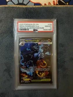 Pokemon 2025 Mega Charizard X ex 125/094 SIR Phantasmal Flames GEM MINT PSA 10 - Image 1