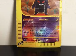 2002 Pokemon Gengar Reverse Holo #48/165 Expedition Card RARE TCG Poor/Damaged! - Image 3