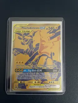 Pokemon Pikachu & Zekrom GX Tag Team SM248 Sun & Moon Promo NM. - Image 1