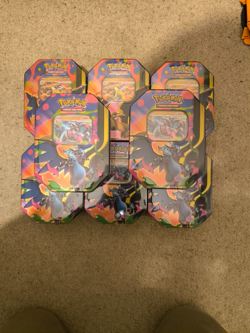 SEALED! 2X Mega Charizard Tins X and Y Bundle Collection Set Pokemon TCG New - Image 1
