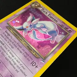 Dark Espeon Holo Neo Destiny (2002) Original Vintage Pokemon MP - Image 2
