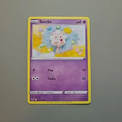 Swirlix SWSH12: Silver Tempest #083/195 Pokemon TCG Asako Ito Crochet NM - Image 1