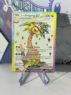 Alolan Exeggutor ex 225/191 Full Art Holo Pokemon SV08: Surging Sparks ENG NM #4 - Image 1