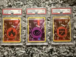 Pokemon EX Holon Phantoms Holo Energy PSA 9 Lot - Image 1