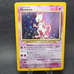 Pokemon TCG Base Set Mewtwo 010/102 Holo Rare English - Image 1