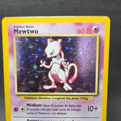 Pokemon TCG Base Set Mewtwo 010/102 Holo Rare English - Image 3