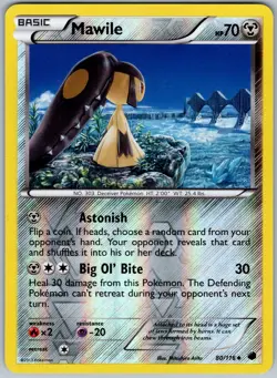 Mawile 80/116 Uncommon Plasma Freeze Pokemon Reverse Holo NM - Image 1