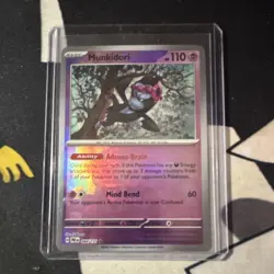 Pokemon Munkidori 044/131 Basic Rare Rev Holo Prismatic Evolutions masterball - Image 1