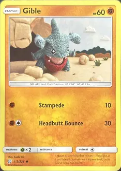 Gible 112/236 Asako Ito Unified Minds Pokemon Near Mint - Image 1