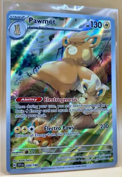 Pawmot 209/198 – Scarlet & Violet Illustration Rare Holo – NM – 2023 Pokemon TCG - Image 5