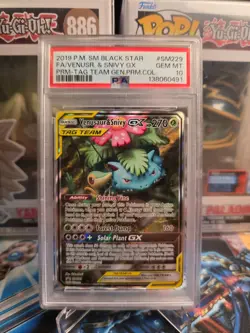 Venusaur & Snivy GX SM229 - 2019 Pokemon Sun Moon Promo PSA 10 - Image 1