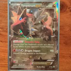 Pokemon Tyrantrum EX Promo Holo 180 HP XY70 Black Star XY Dragon - Image 1