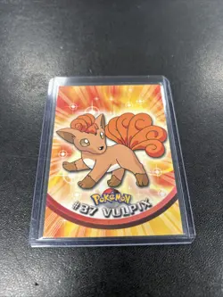 Vulpix #37 Blue Label First Edition 🔥 Topps Pokemon 1999 - Good Condition - Image 1