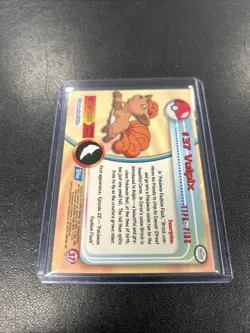 Vulpix #37 Blue Label First Edition 🔥 Topps Pokemon 1999 - Good Condition - Image 2