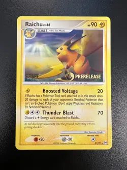 Pokemon Raichu 27/99 Arceus Prerelease STAFF Promo Lightly Played! - Image 1