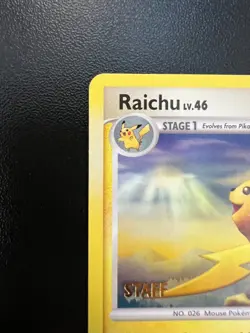 Pokemon Raichu 27/99 Arceus Prerelease STAFF Promo Lightly Played! - Image 2