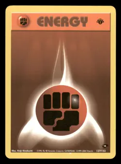 Lightly Played Fighting Energy 127/132 1st Edition Gym Challenge - Image 1