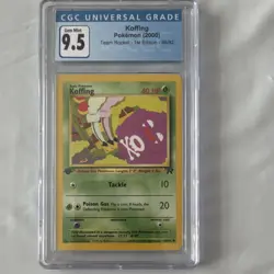 Pokemon TCG Koffing Team Rocket 1st Edition 58/82 CGC 9.5 Basic 40 HP - Image 1