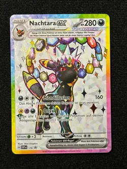 Pokemon Nachtara ex SVP 176 Black Star Promo Prismatische Entwicklungen DE - Image 1