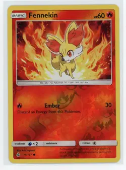 Pokemon TCG - Fennekin 14/131 - Forbidden Light - Reverse Holo - Image 1