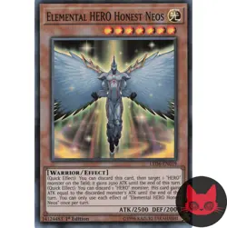 Yugioh Elemental HERO Honest Neos LED6-EN019 Super Rare 1st Edition LP - Image 1
