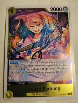 One Piece OP03-112 Charlotte Pudding Pillars of Strength NM/M - Image 1